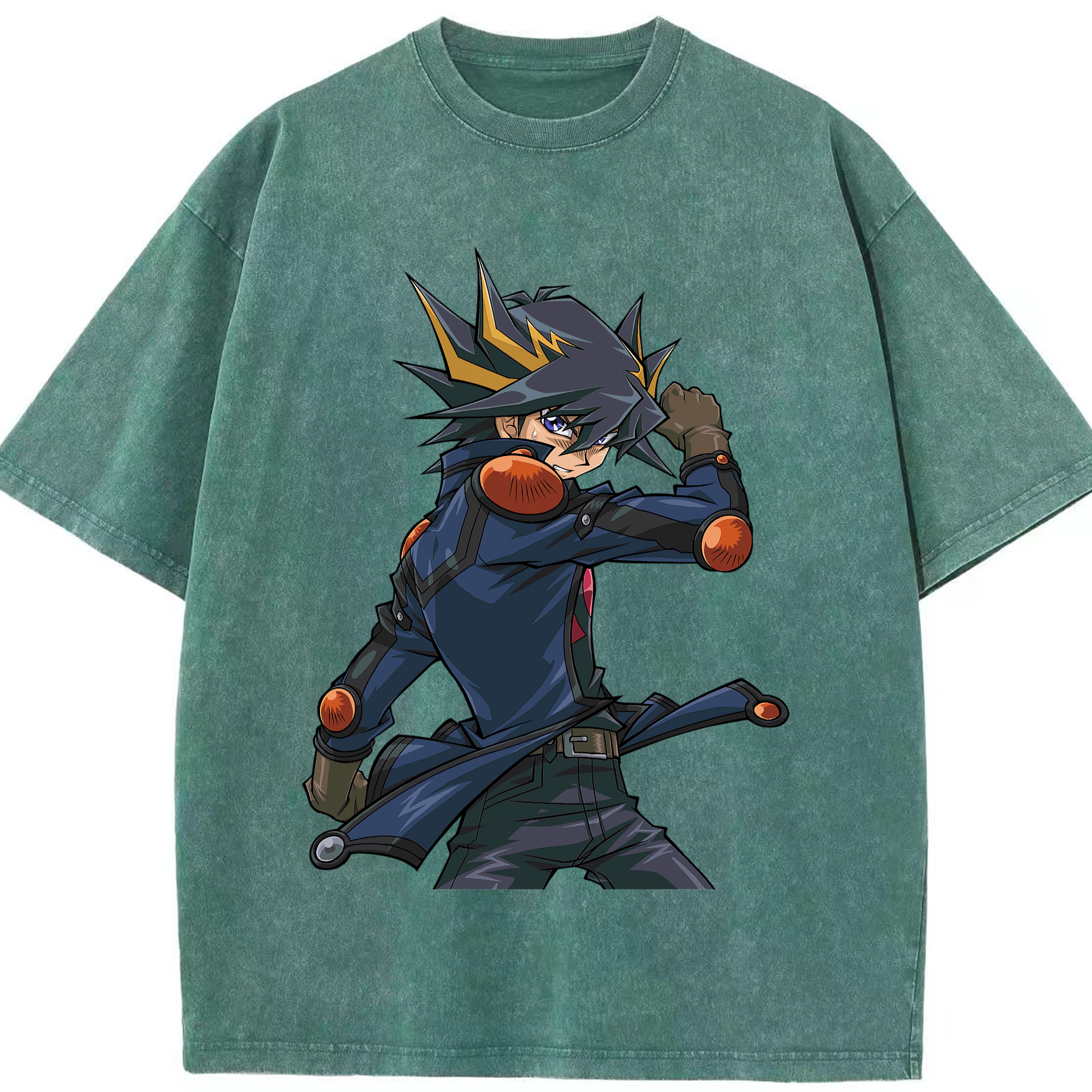 （画像用） 遊☆戯☆王 Yu-Gi-Oh! 綿100% ヴィンテージ風 半袖Tシャツ（フロントプリント）